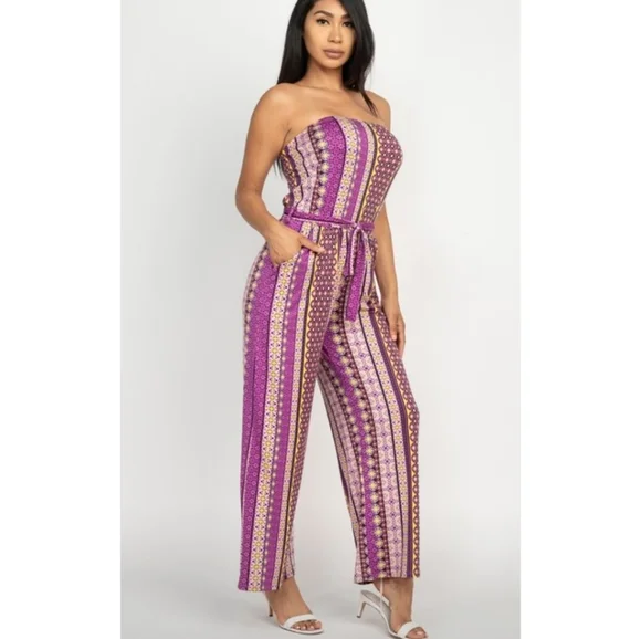 FINAL SALE 🆕🌿 BOUTIQUE TUBE TOP ROMPER🌿 - Picture 3 of 12